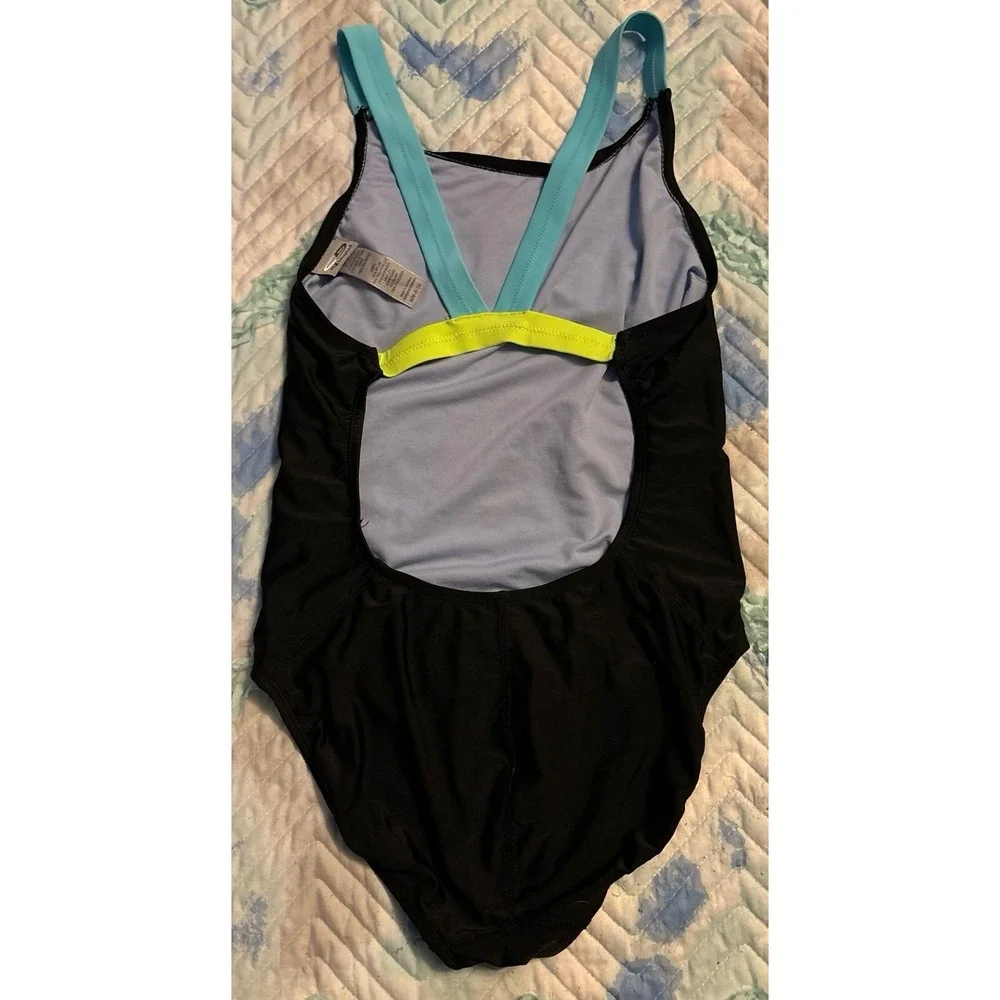 C9 by Champion‎ Women's Black One Piece Racerback Competition Swimsuit, Medium